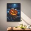 5D Diamond Art Painting Kit Spooky Halloween JackoLantern Full Drill Rhinestone Canvas Creative Craft for Home Decoration