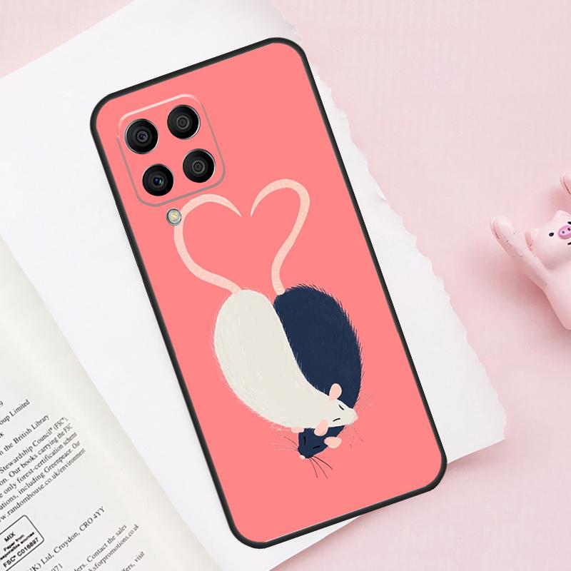 Mouse Rat Case For Samsung Galaxy M51 M55 M35 M15 M56 M36 M16 M06 M13 M33 M53 M12 M32 M52 M14 M34 M54