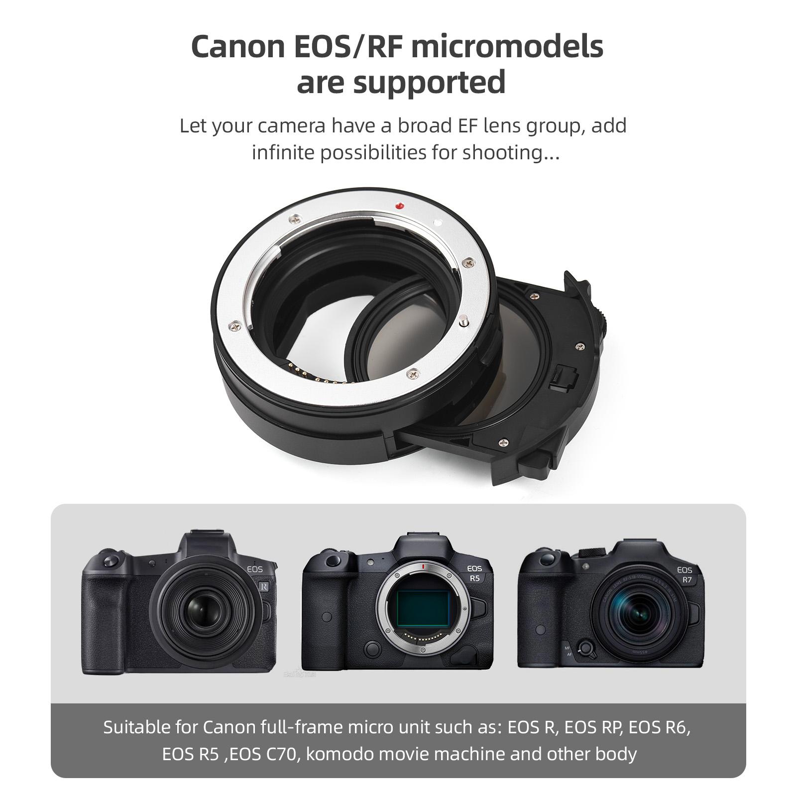 Адаптер объектива EF-EOSR PRO Кольцо для крепления камеры с автоматической фокусировкой — фото 6