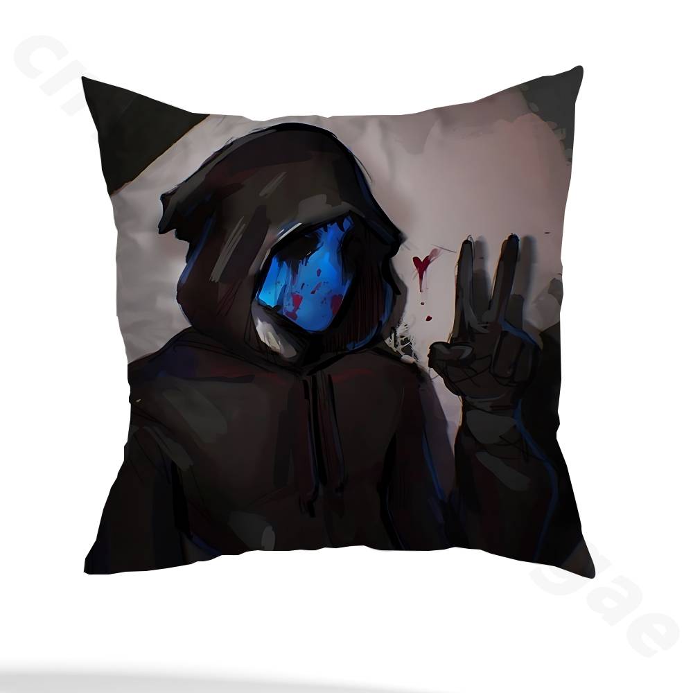 E-Eyeless Jack  Pillow Case Sofa Living Room Bedroom Headboard Backrest Cushion Square Cushion Nap Time