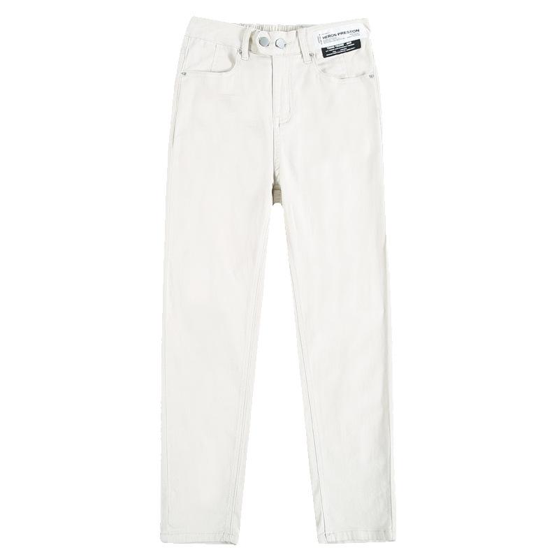 Damen Jeans Frühling und Herbst Denim Jeans Hohe Taille Lose Gerade Harlan Hosen
