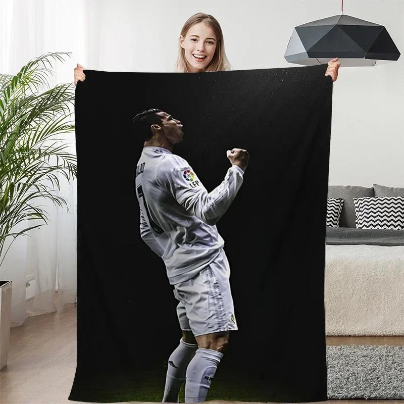 Fleece Blanket Sofa Winter Warm C-Cristiano Ronaldo Knee Bed Camping Flannel Fluffy Soft Blankets King Size Microfiber Bedding