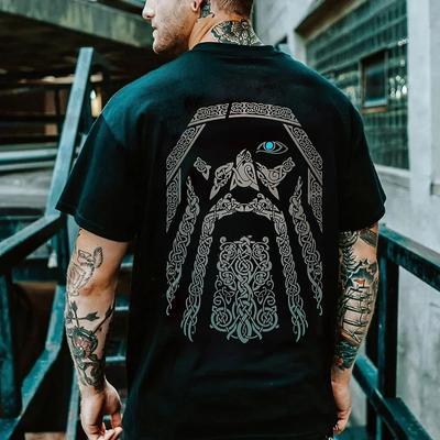 Camiseta Vintage Masculina 3D Estampada Manga Curta Casual Street Tops Soltos Engraçados Camisetas Overd Camisa Roupa Masculina#Cor