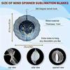 Metal Owl Wind Spinner 2D Rotating Garden Decor Outdoor Wind Chime for Patio Yard Balcony Decoration