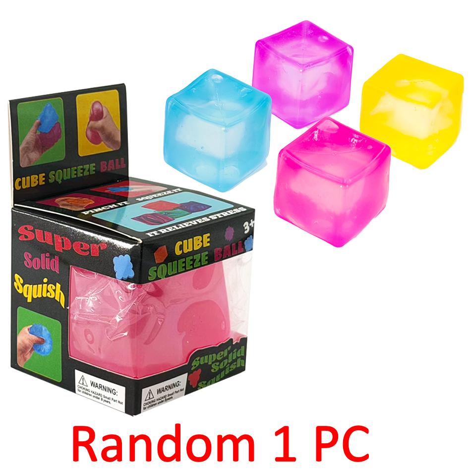Squishy Needoh Nice Cube Sensory Fidget Cube Stress Relief Anxiety Sensory Tool For Focus Adhd & Office Desk Calming Gadget