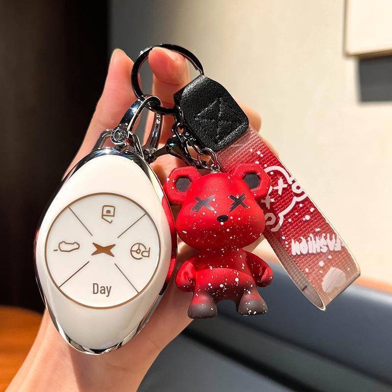 XPeng New P7 G3 Car Key Fob Cover for 20/21/22 Models - Unisex Remote Control Protector