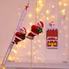 Electric Santa Claus Christmas Decoration Climbing Ladders Climbing Beads Climbing Chimney Xmas Gift Decoration Home Ornament