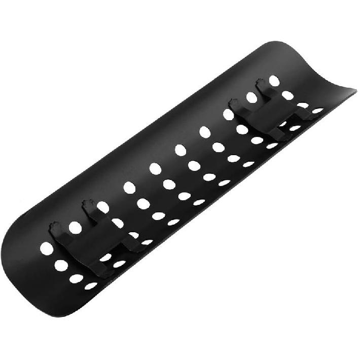 Motorcycle Heat Shield,Universal Metal Exhaust Heat,Exhaust Pipe Heat Shield Cover with Strap 2 Stainless Steel Clip(Black)