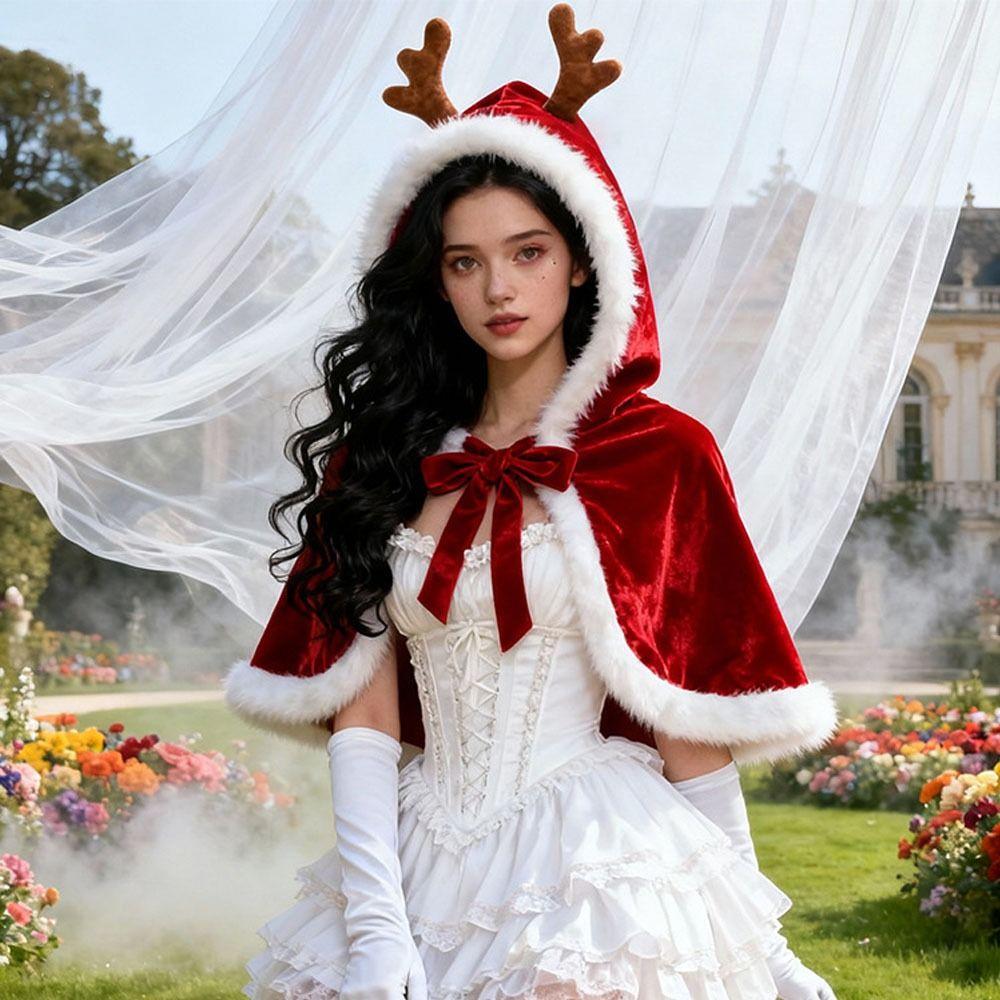 With Oversized Hood Overcoats Plush Cosplay Costume New Design Christmas Hooded Cloak