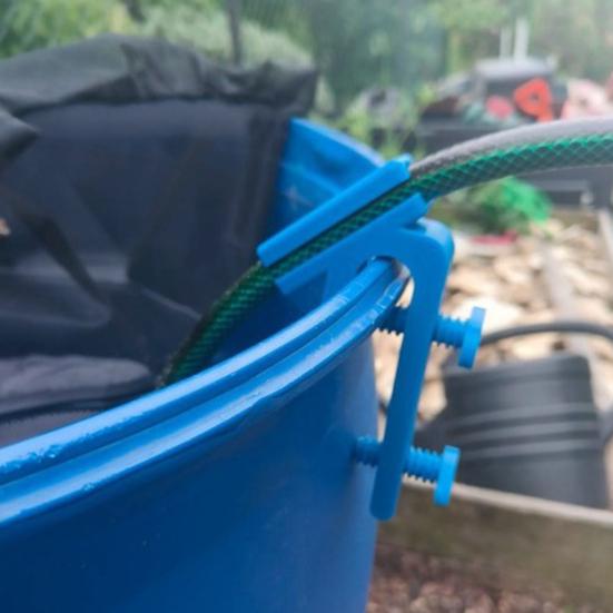 Aquarium Hose Holder with Clamp Fish Tank Water Tube Clamp Adjustable Clamp Hose Holder Prevents Slipping for Water Barrels