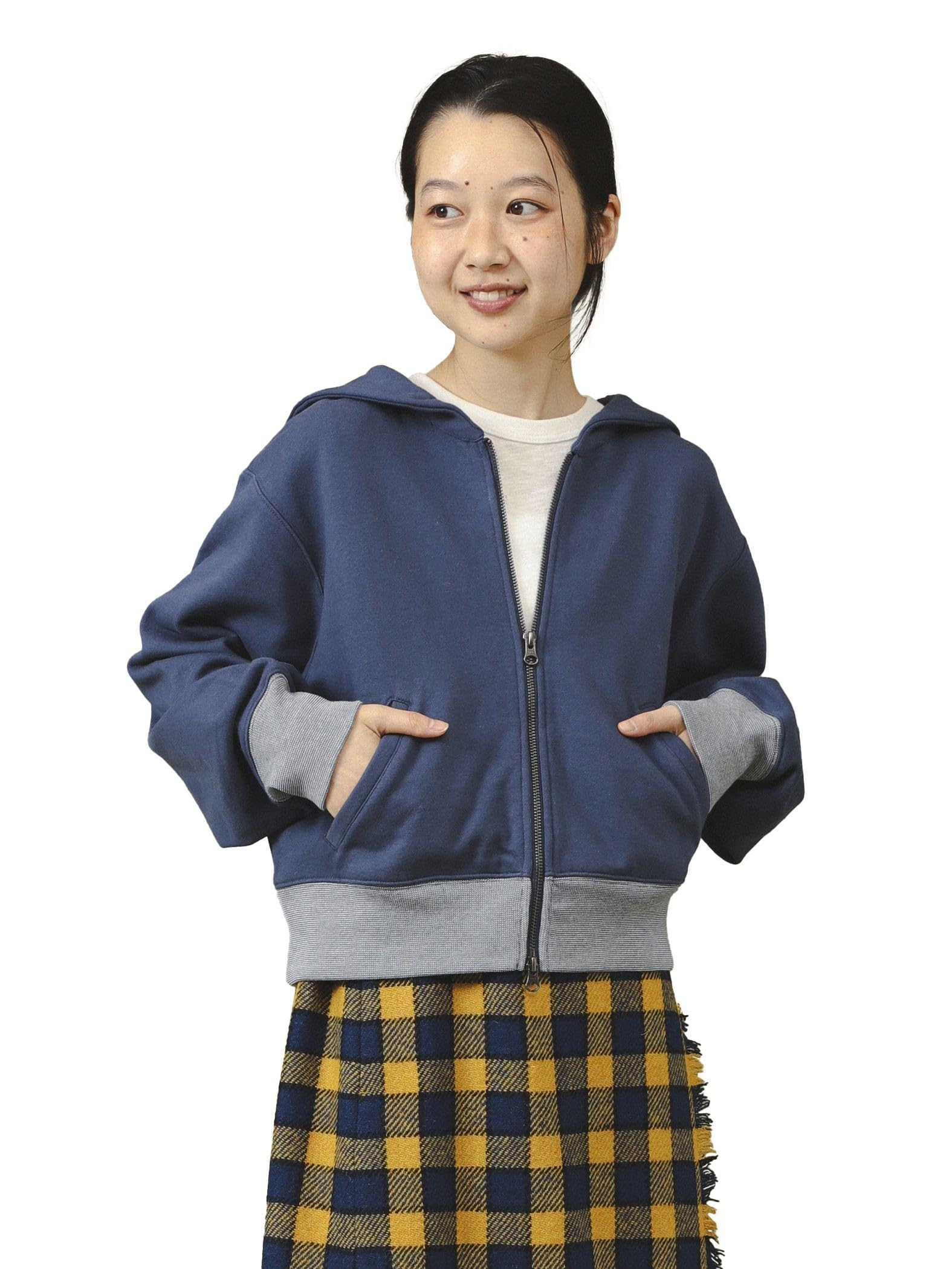 

Beams Boy Women s Sailor Sweatshirt, Full-Zip, Blue, One Size