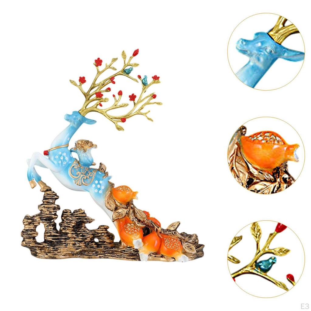 Deer Figurine Desktop Holder for Wine Bottles And Centerpiece