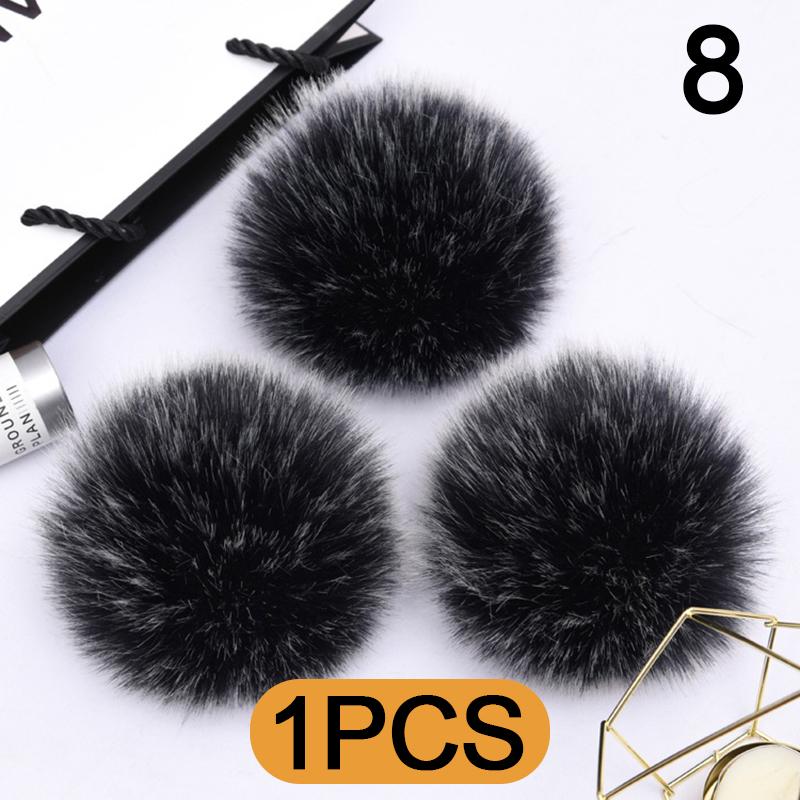 6 Pompon Rossi In Pelliccia Sintetica Morbida – Diametro 7,1 Cm Con Anello Elastico – Per Cappelli, Sciarpe, Scarpe E Accessori Fai Da Te