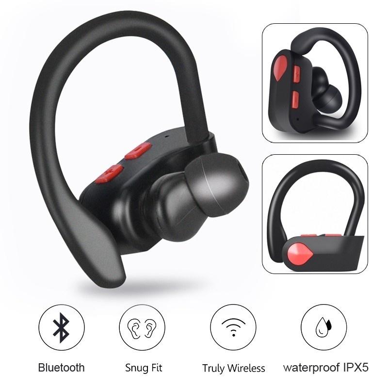 BT 5.0 IPX5 Waterproof Sport Stereo Earhook Headphone