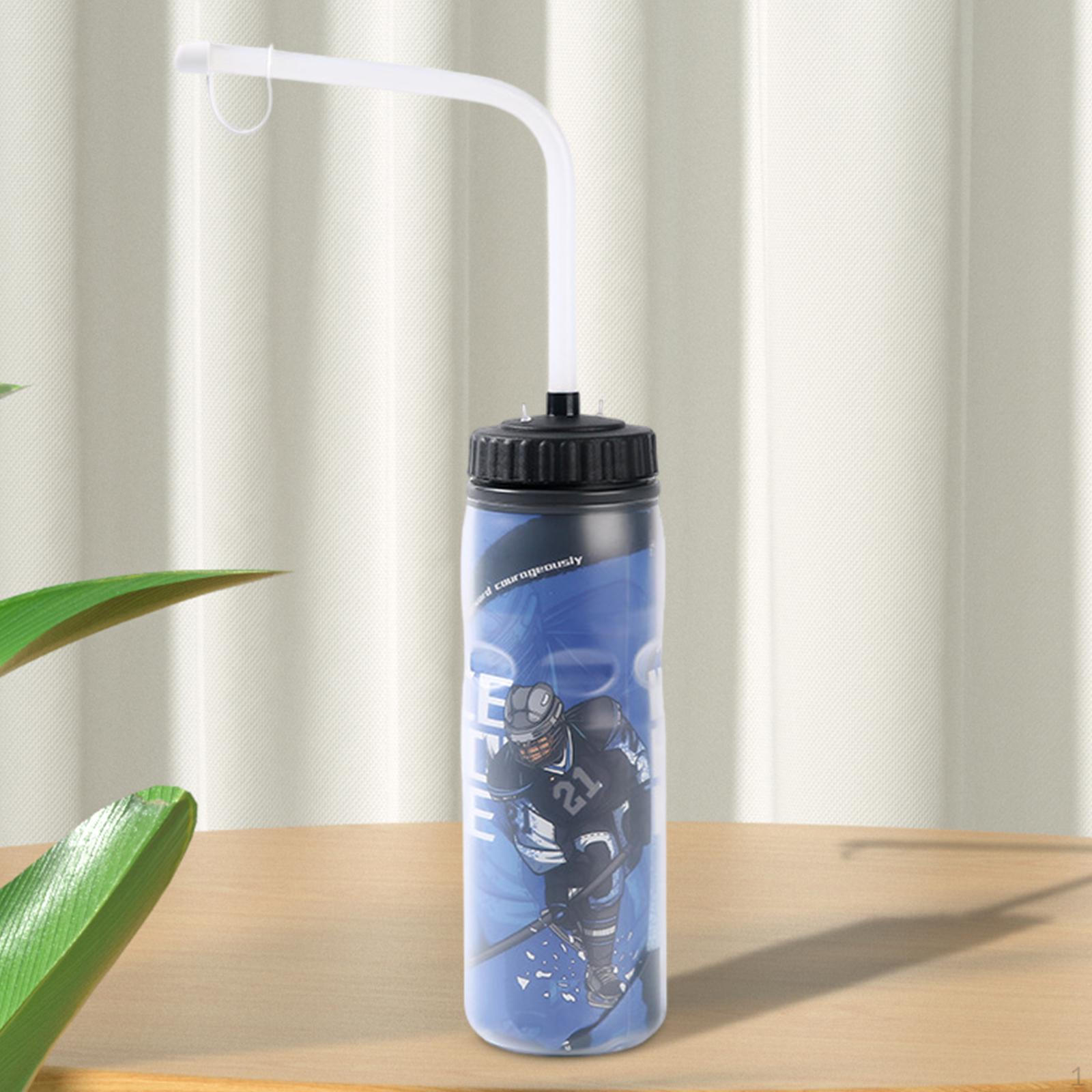 

Спортивная бутылка для воды Fitness 650 мл легкая для женщин и мужчин Squeeze Cup White Long Straw