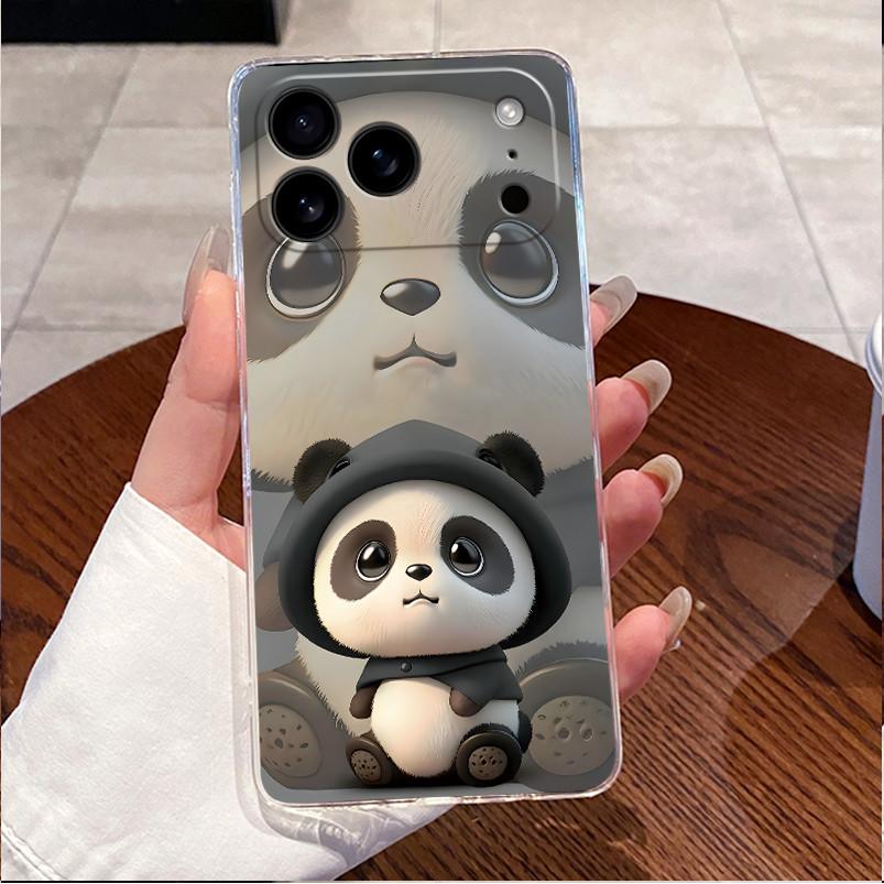 For iPhone 17 Pro Max Case iphone17 Clear Luxury Cute Love Rabbit Cover Soft Silicone Phone Case For iPhone 17Pro Max Air Fundas