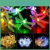 Battery String Powered Dragonfly Lights 20 Leds Waterproof Lighting Garden Decor