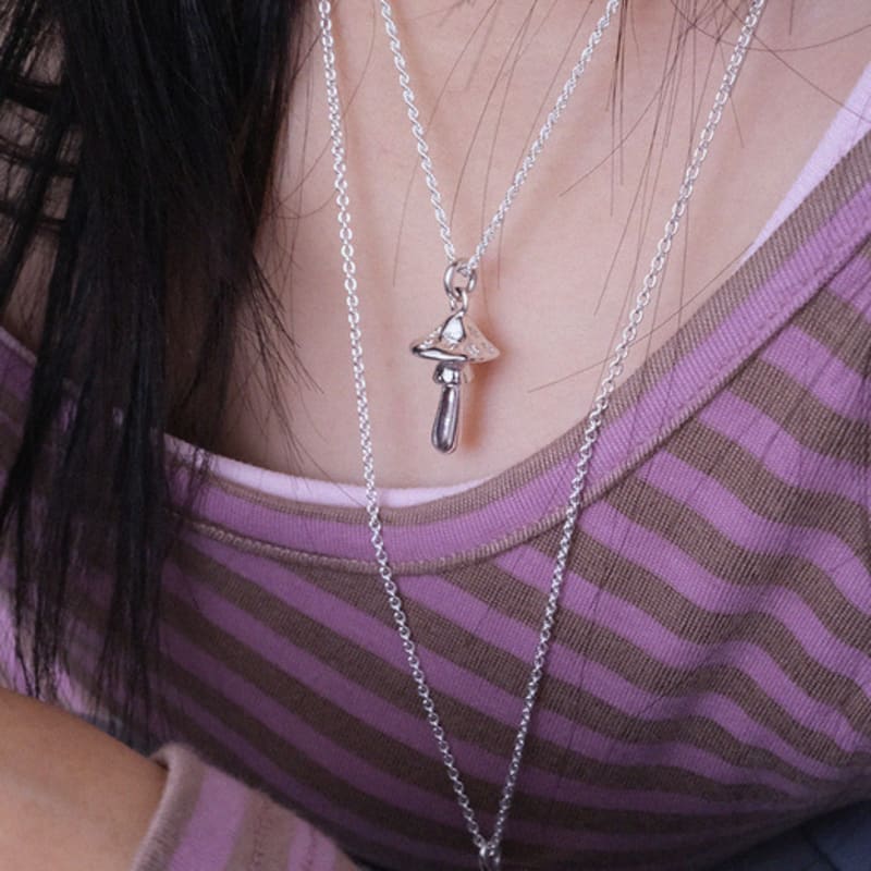 

reinheart Magic mushroom necklace Chain type_High-speed chain