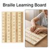 Efficient Braille Learning Board Thickened Tactile Letter Number Panel  Blind Children Learning