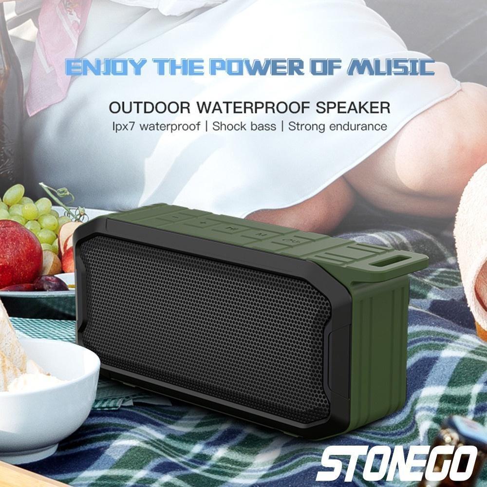 Portable Outdoor Bluetooth Speaker High Power Subwoofer Wireless Waterproof USB Music Player AUX TF