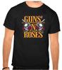 GUNS AND ROSES Rock Music Logo Black T-Shirt -1366
