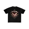 Gothic Spider Eye Horror Graphic T-Shirt
