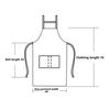 Stripe Design Cotton Apron Sleeveless Cooking Apron Two Front Pockets Women Apron  Coffee House