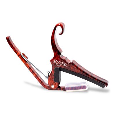 Kyser Quick Change Capo Tast for Acoustic KG6RW 6-String Guitar, Rosewood,