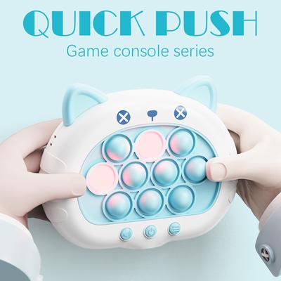 Non-Toxic 1Pc Quick Push Up Game Light Up Fast Push Puzzle Game Console For Kids - Fun Electronic Game