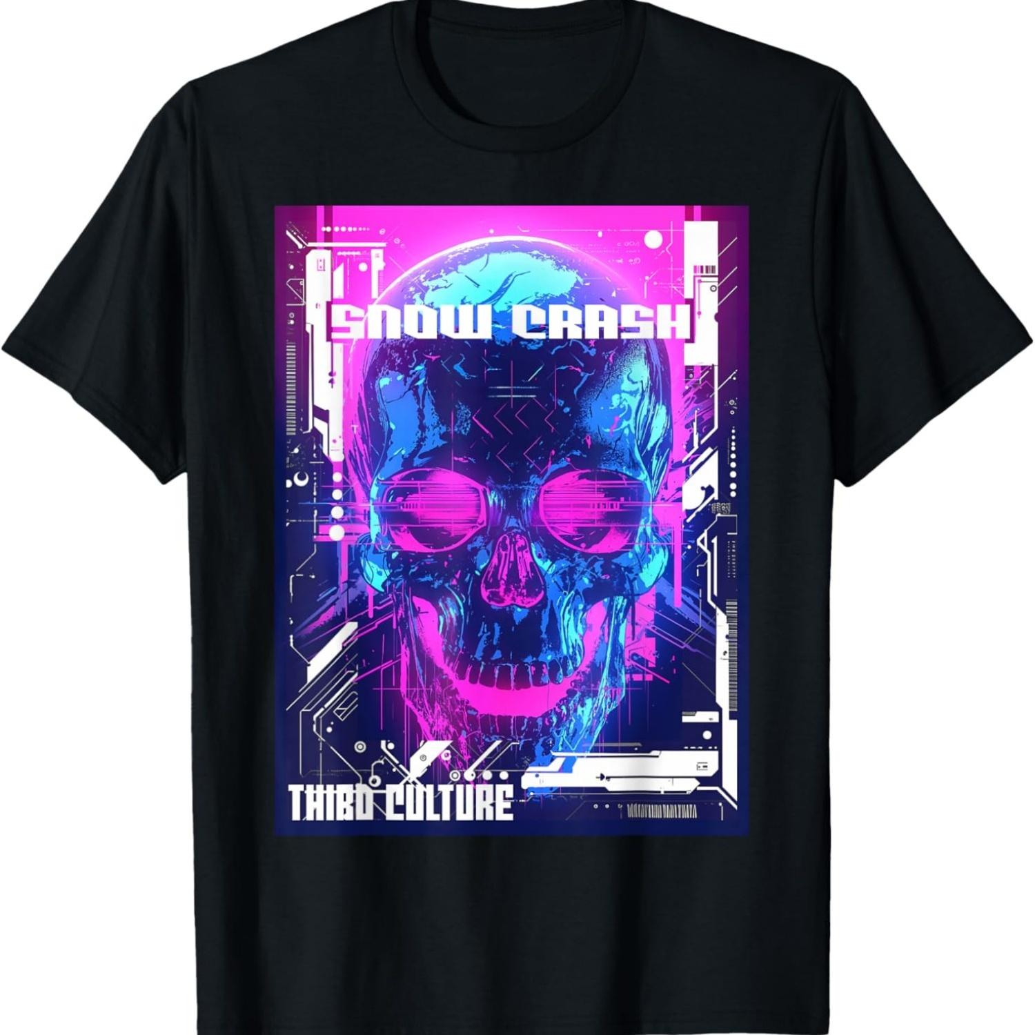 

SNOW CRASH_ VIRUS UPLOAD CYBERPUNK T-Shirt S чёрный