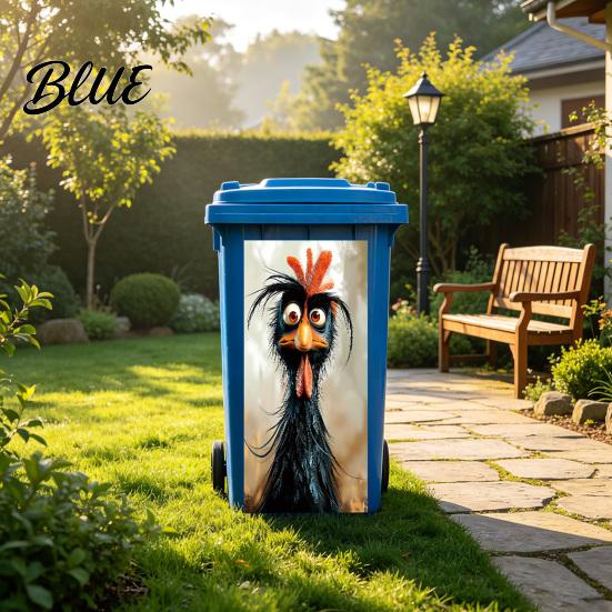 Outdoor Garbage Bin Stickers Fun Animal Trash Can Stickers, Self‑Adhesive Decals for Waterproof Adhesive Labels Can, Mailbox Storage Box Yard
