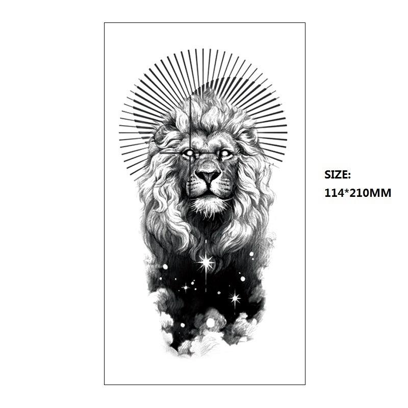 Black Astronaut Beautiful Woman Classical Figure Small Full Arm Xqb Water Transfer, Simulation Disposable Tattoo Sticker