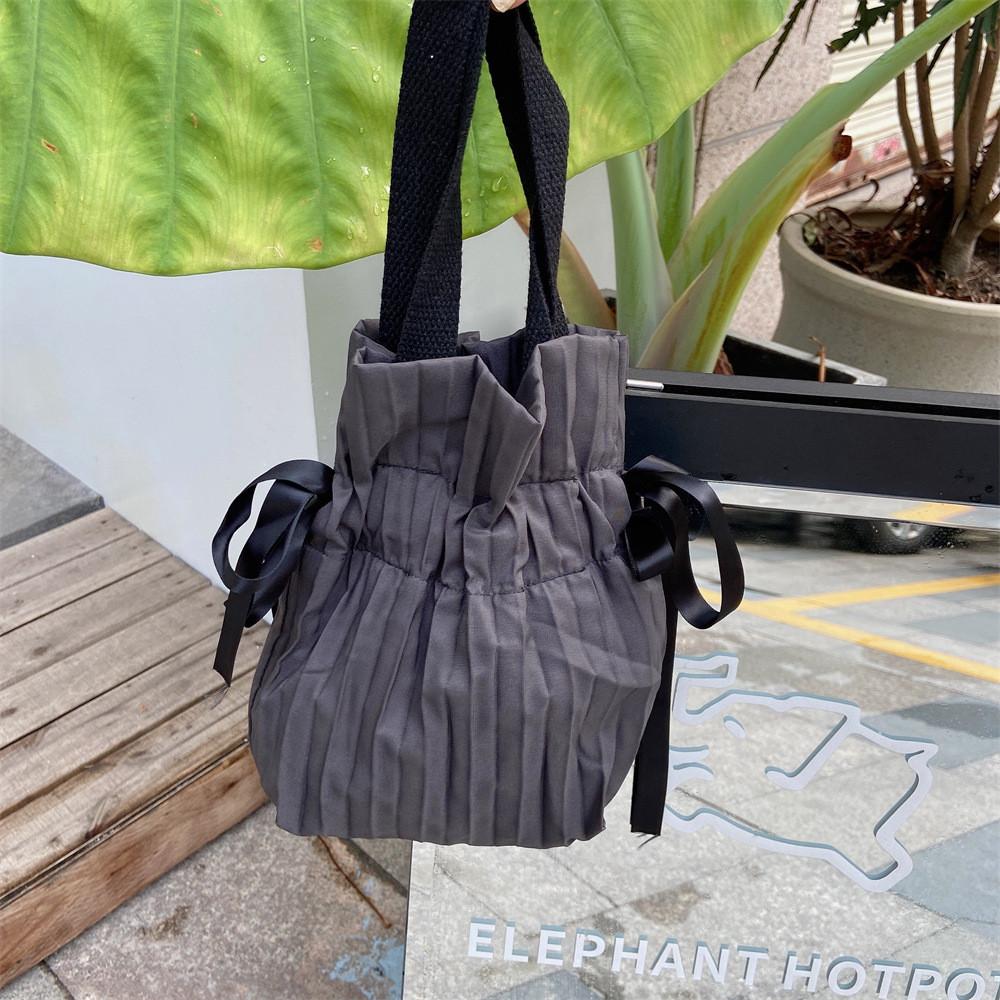 Fabric Soft Contemporary Tote Bag With Drawstring Closure Available In Stylish Colors Travel For