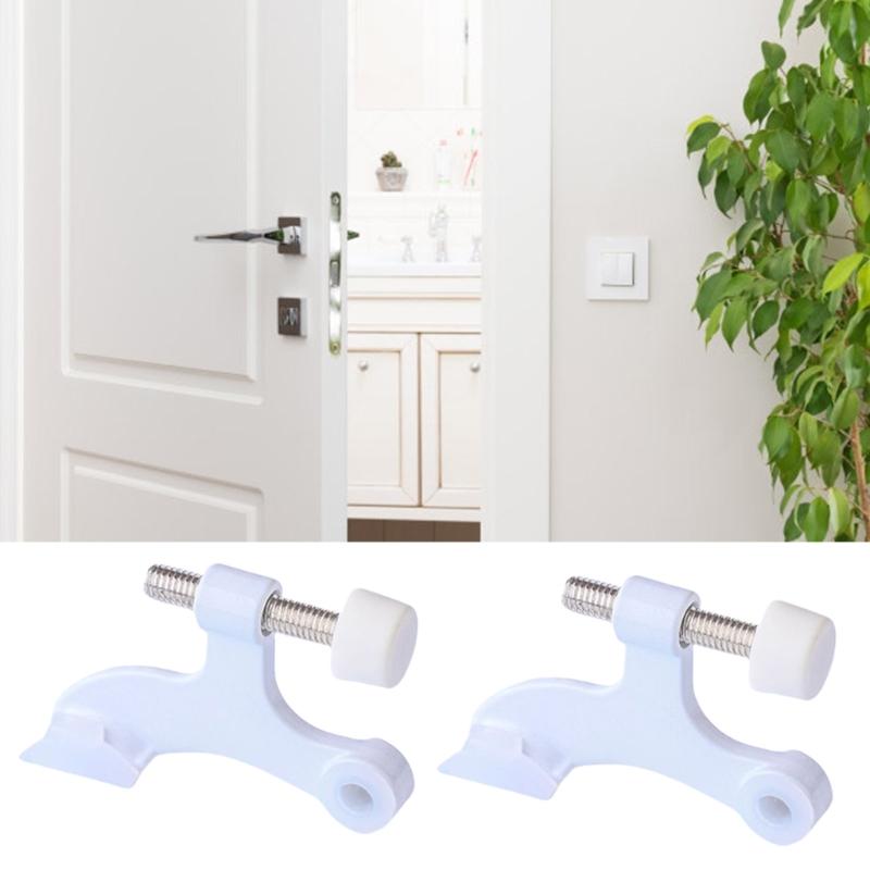 Heavy Duty White Colored Door Top Hinges easy installs US Type Door Stoppers Luxurious White Door Hinges For Various Door