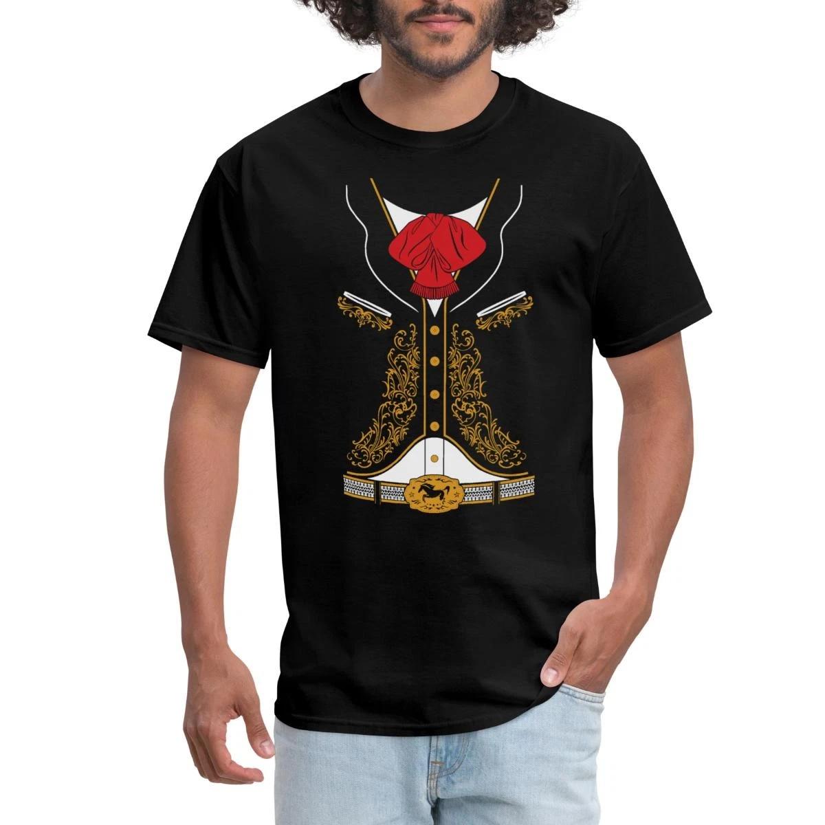 Mexican Mariachi Costume Charro Suit Men s T-Shirt XXXL