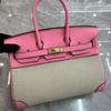 Cowhide with Canvas Platinum Bag New Trend Handbag Fashion Women's Bag Women's Bag