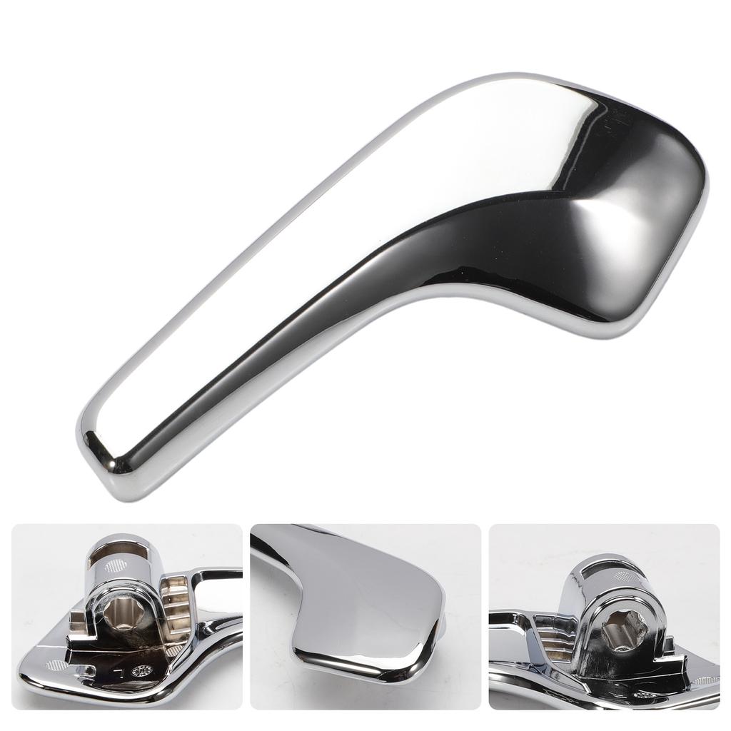 1 Pair Aluminum Plated Plastic Stainless Interior Door Handle 13297813 13297179 136041 for Opel Corsa D 2006-2014