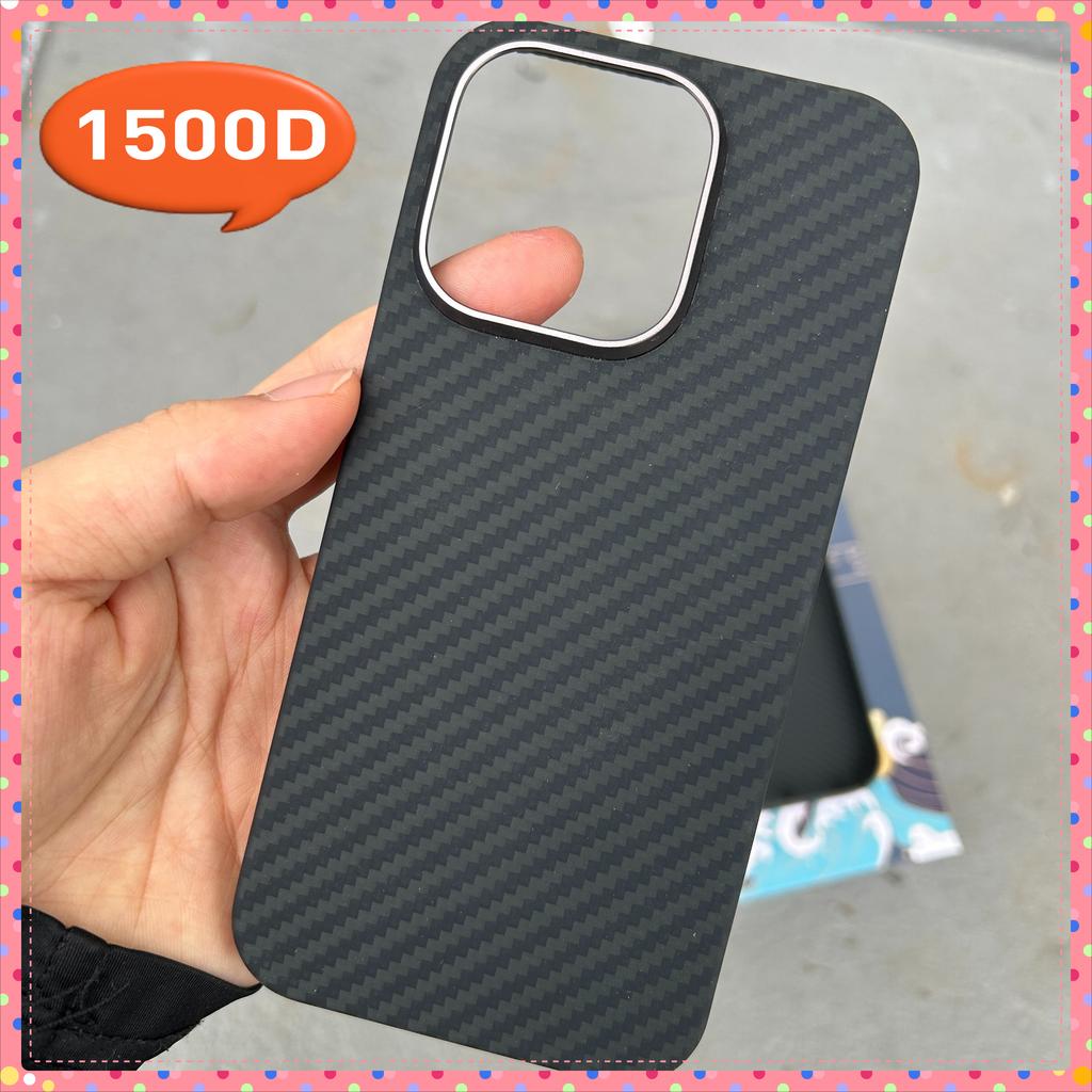 For iPhone 16 151 6 Pro Max Case 14 15 Plus Ultra Luxury Magsafe Magnetic Wireless Charge Carbon Fiber Thin Aramid Fiber Cover