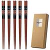Set of 5 for Dishwasher Made In Chopsticks, Pairs, Guests, Safe, 23cm, Wooden, Japan, GF-H-428326