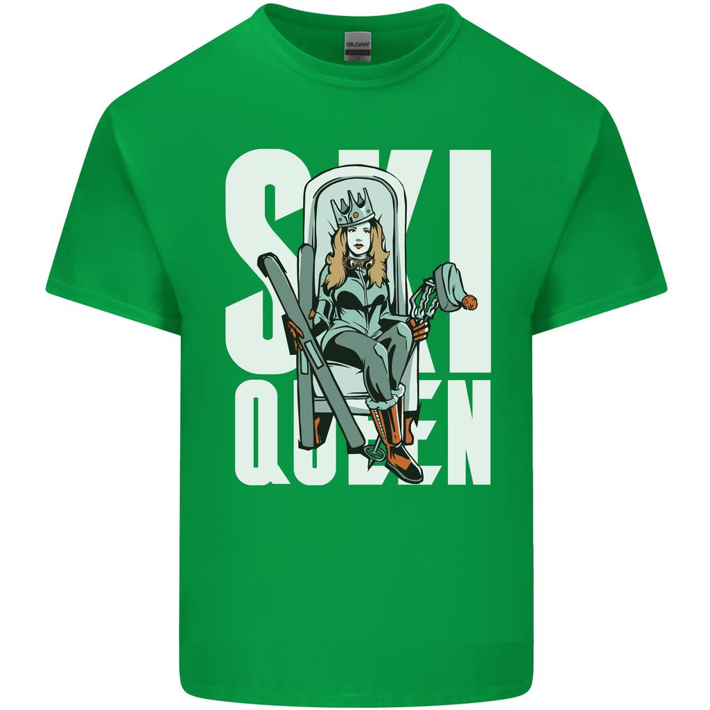 Ski Queen Funny Skiing Winter Sports Unisexs Light Cotton TShirt