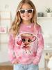 Italian Brainrot Girl Clothes Cute Cappuccina Ballerina Crew Neck Sweatshirts Casual Loose Fit Long Sleeve Autumn Girls Hoodies