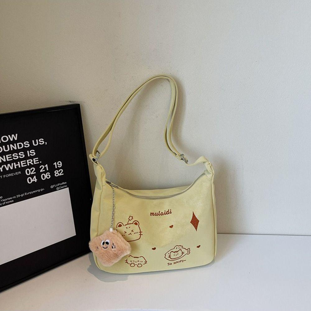 New Trendy Crossbody Messenger Bag Large Capacity Cartoon Commuting Bag  Versatile