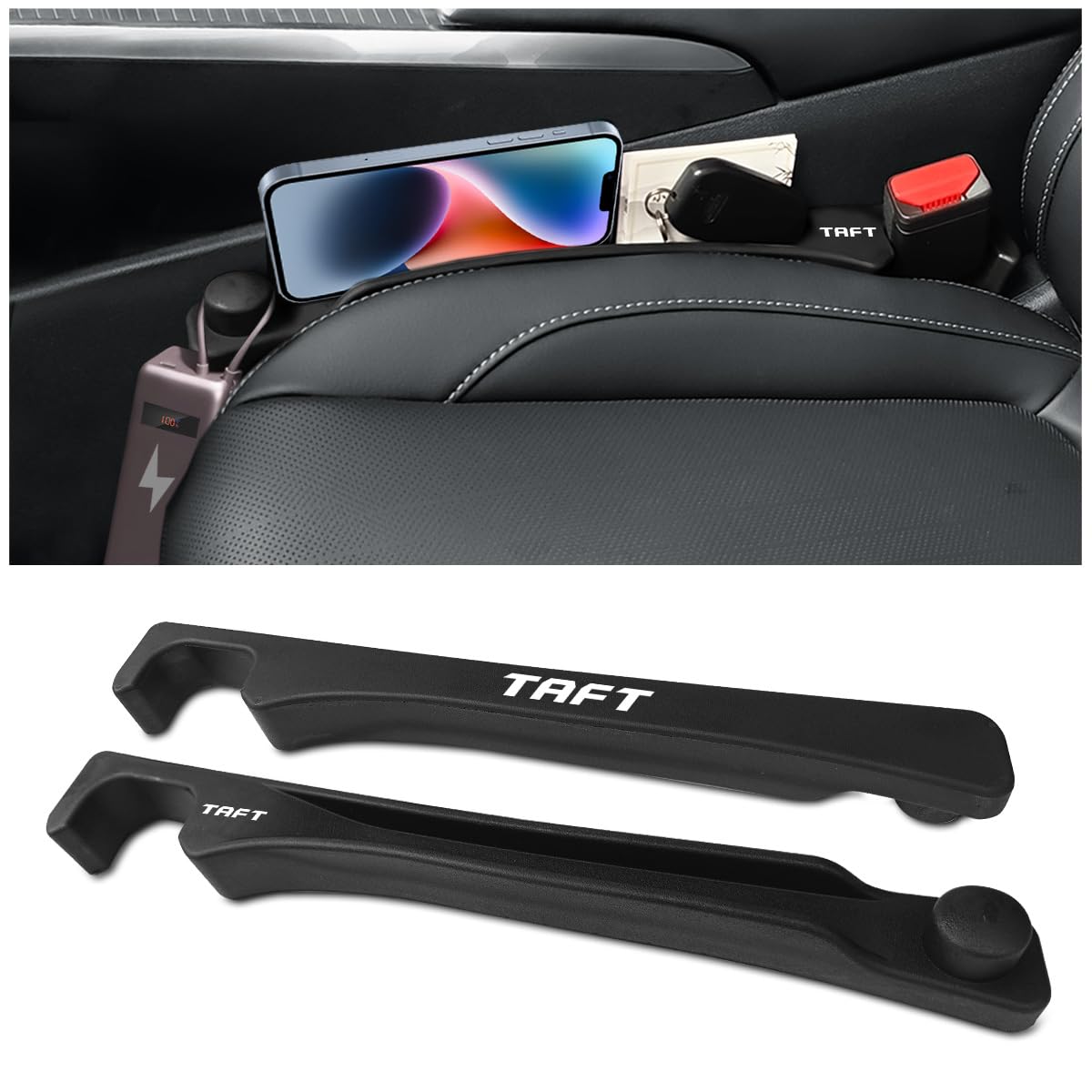 

TAFT Подушки-заполнители щелей по бокам сидений для и LA900 Имеют симметричный логотип Предотвращают и Могут подходить для водителя и пассажира Внутренний Пакет из чёрный