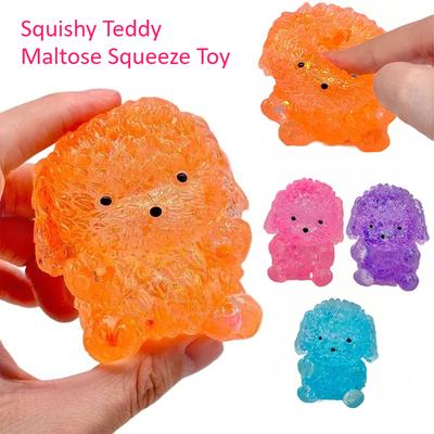 Squishy Teddy Maltose Fidget Toy Soft Cute Puppy Needoh Toy Small Cute Animal Anti Stress Splat Decompressions Vent Squeeze Toy