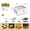 Portable Square Charcoal Grill for Outdoor Camping Picnic Backyard BBQ and Tea Boiling