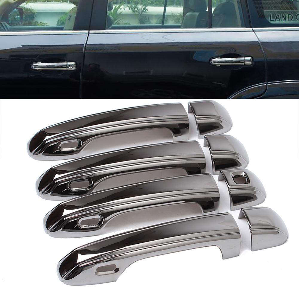 

Автомобильная хромированная черная гальваническая накладка на дверную ручку для Lexus LX570 LX 570 2012-GX460 2010-автомобильная дверная ручка