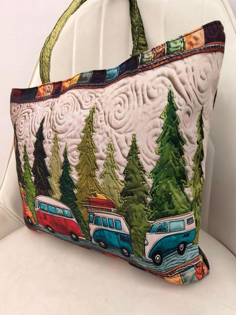 Bolso Tote Impreso de Moda para Mujer 3dtemu con Lona de Poliéster para Salidas a la Moda