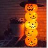 5Pcs Led Light Up Balloon Latex Pumpkin Balloons Halloween Party Decorations for Home Halloween Pumpkin Decor Outdoor Indoor