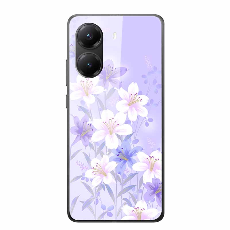Tempered Glass Case For Xiaomi Poco X7 Pro Case Hard Glass Back Cover Soft TPU Bumper For Redmi Turbo 4 Phone Case X7Pro Turbo4