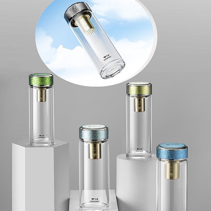 WANXIANG Portable Antibacterial Glass Tea Mug